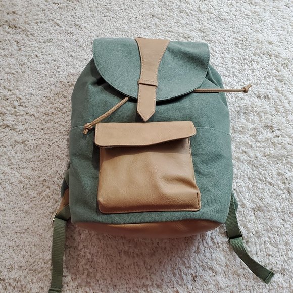 Universal Thread Handbags - Universal Thread Matte Green Backpack
